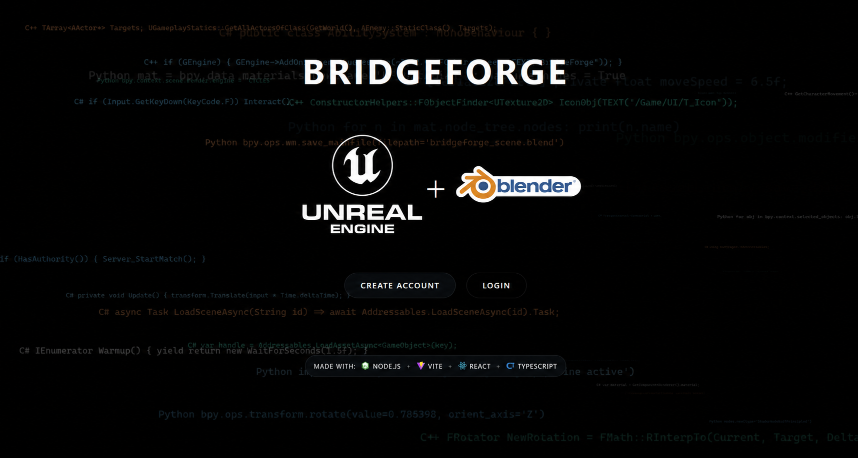 BridgeForge project preview