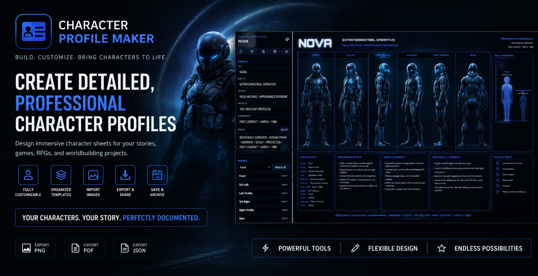Character Profile Maker project preview