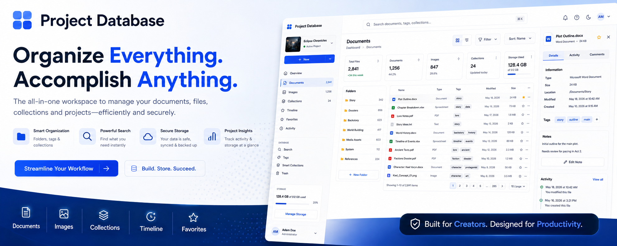 Project Database project preview